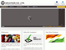 Tablet Screenshot of mcreationcoltd.com